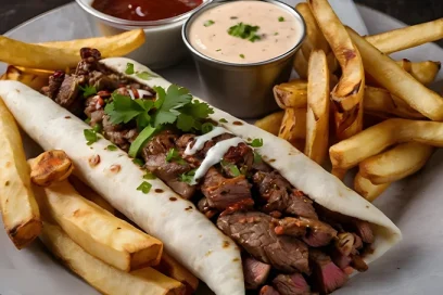 DONER MEAT AND CHIPS